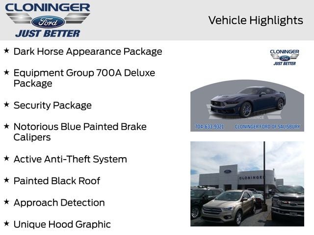 2025 Ford Mustang Dark Horse