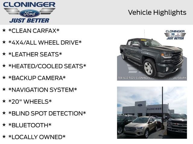 2018 Chevrolet Silverado 1500 LTZ 2LZ