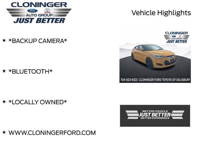 2016 Hyundai Veloster Base